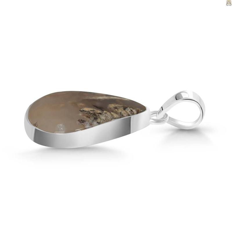 Plume Agate Pendant-SP PLA-1-22
