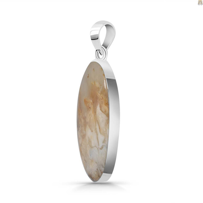 Plume Agate Pendant-SP