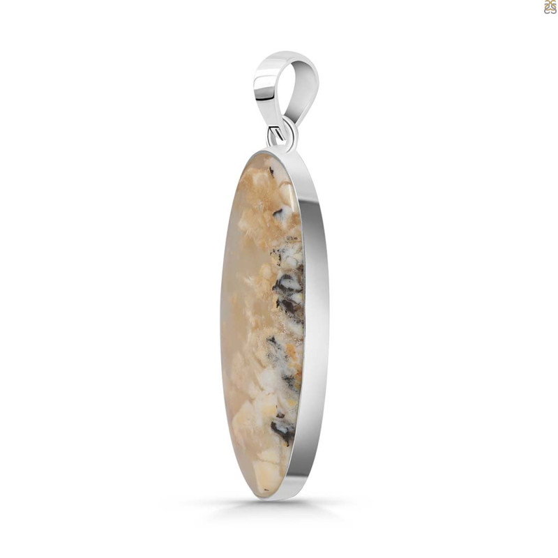 Plume Agate Pendant-SP