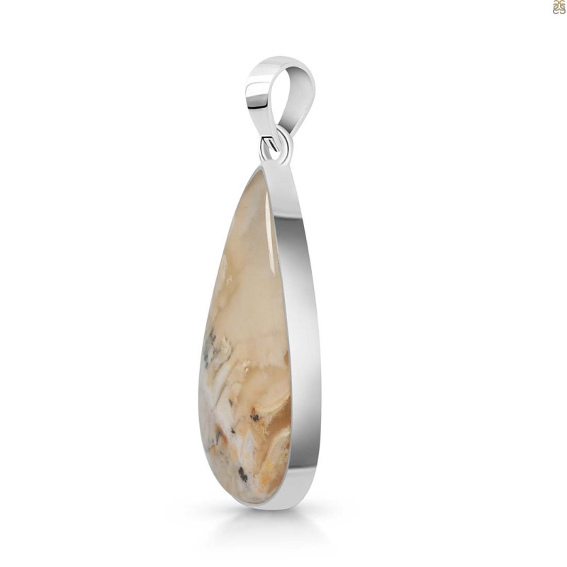Plume Agate Pendant-SP