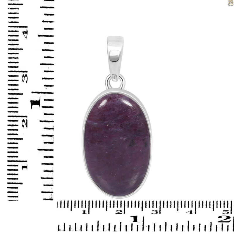 Pink Ruby Zoisite Pendant-SP PRZ-1-13