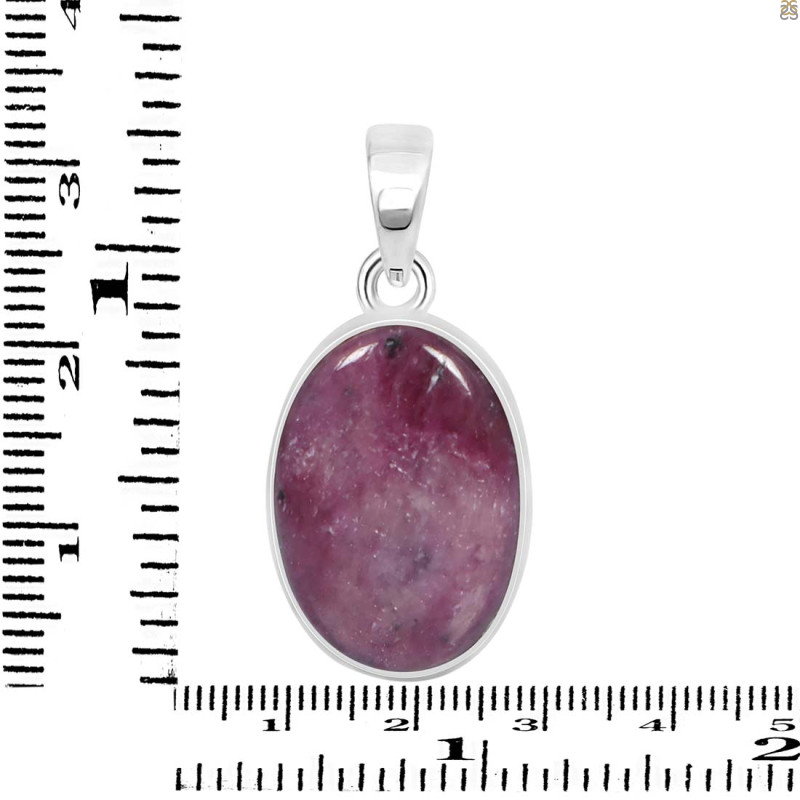 Pink Ruby Zoisite Pendant-SP PRZ-1-18