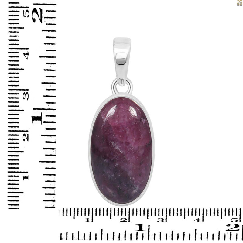 Pink Ruby Zoisite Pendant-SP PRZ-1-2