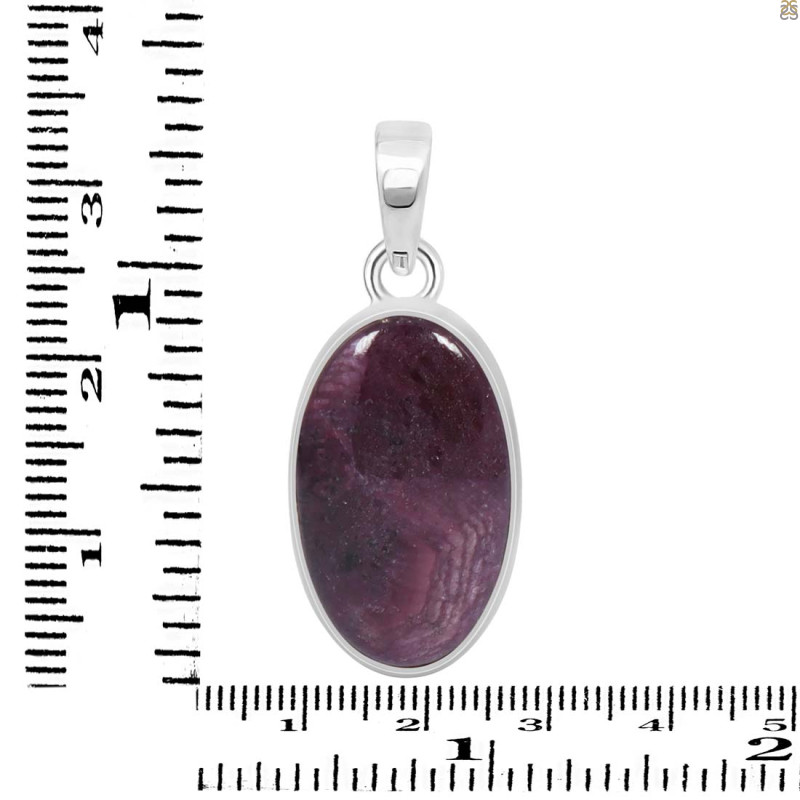 Pink Ruby Zoisite Pendant-SP PRZ-1-29