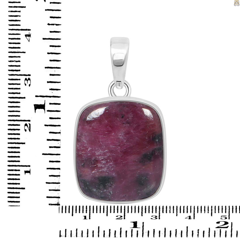 Pink Ruby Zoisite Pendant-SP PRZ-1-31
