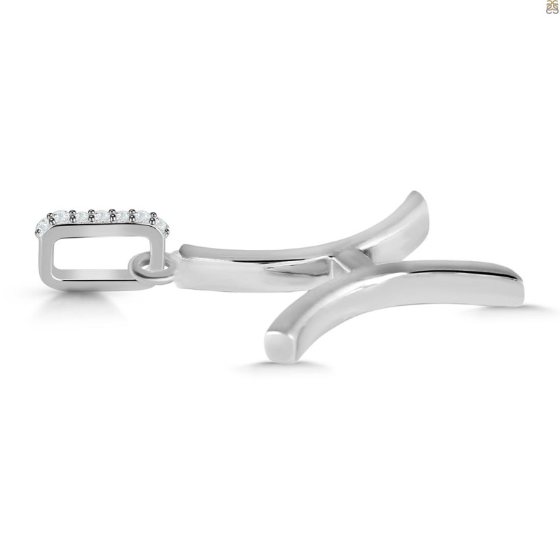 Pisces Zodiac White Topaz Pendant