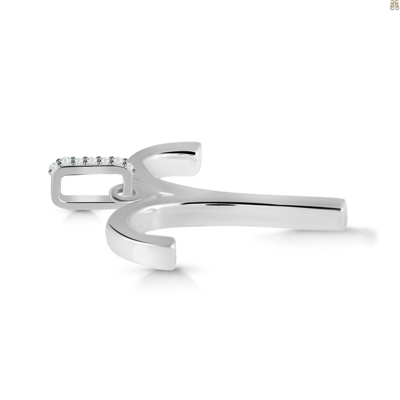 Aries Zodiac White Topaz Pendant