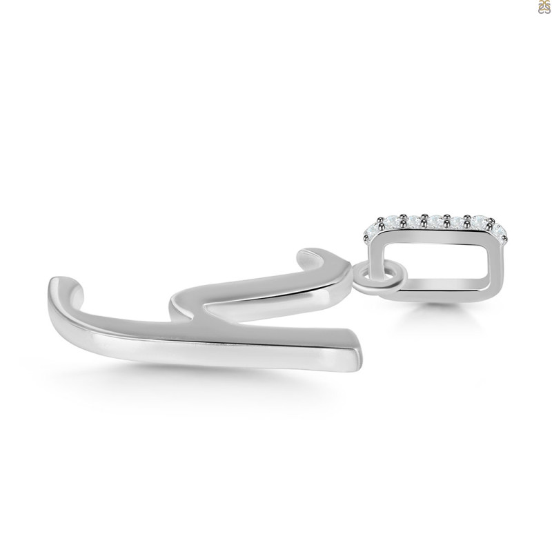 Plain Silver Alphabet Y Pendant