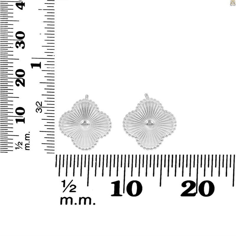 Plain Silver Earring PS-RDE-1662