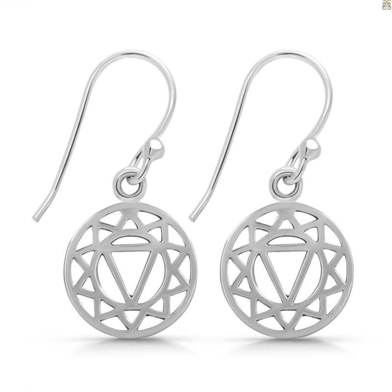 Solar Plexus Chakra Plain Silver Jewelry Set PS-RDR-317 / RDE-538 / RDN-6 / RDB-6.