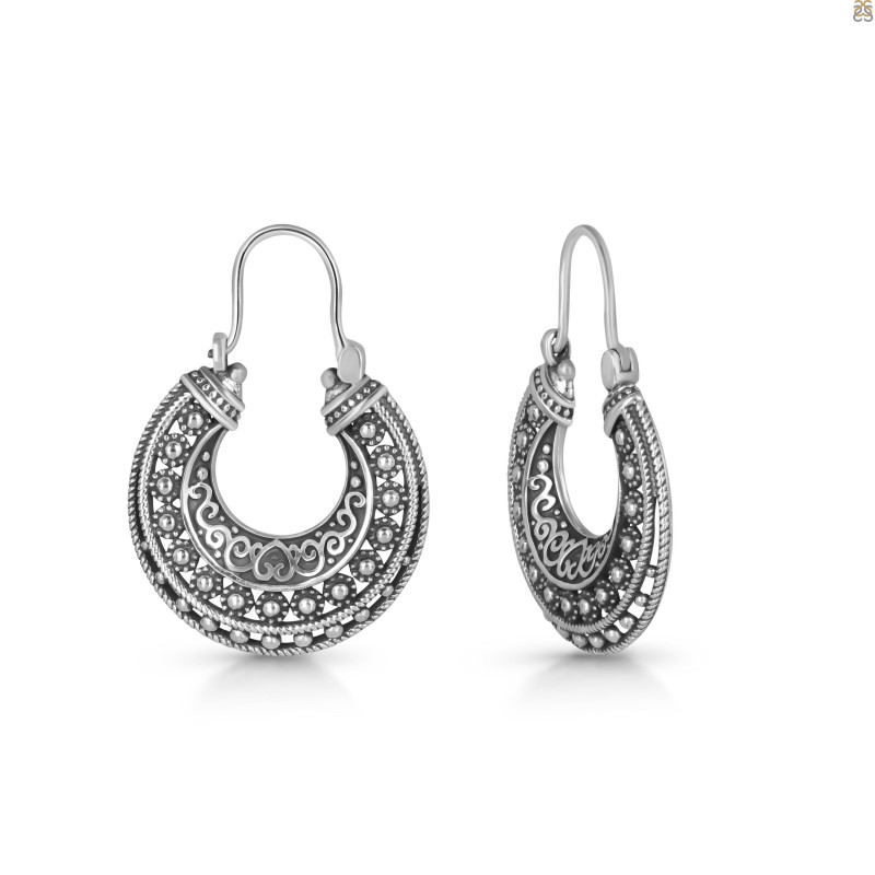 Plain Silver Hoop Earring