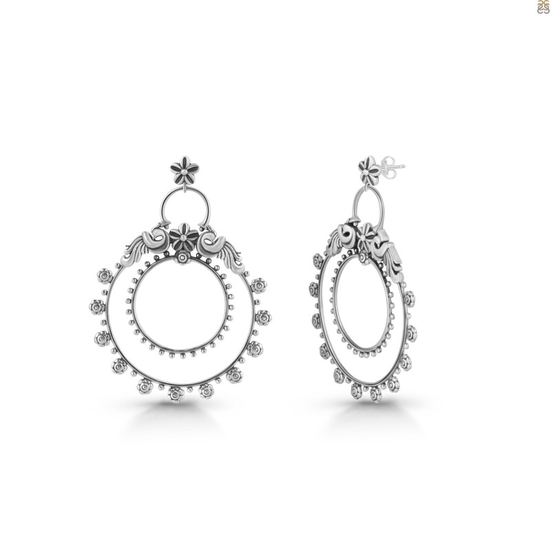 Plain Silver Hoop Earring