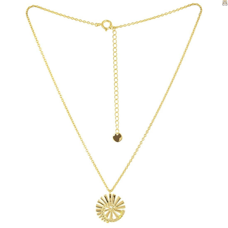 Plain Silver Necklace PS-RDN-45.