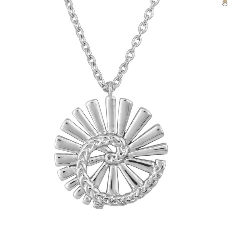 Plain Silver Necklace PS-RDN-45.