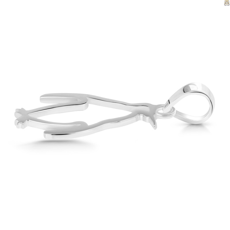 Plain Silver Penguin Pendant