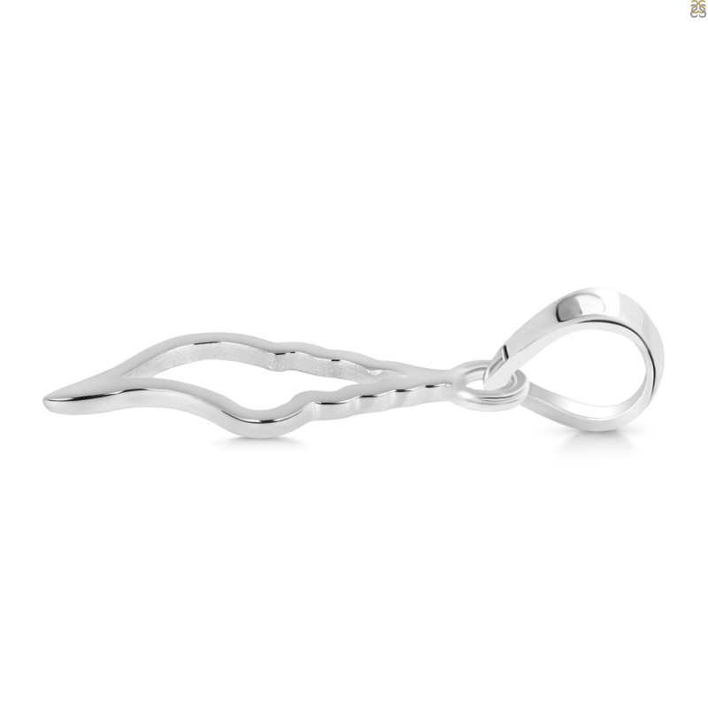 Plain Silver Shell Pendant