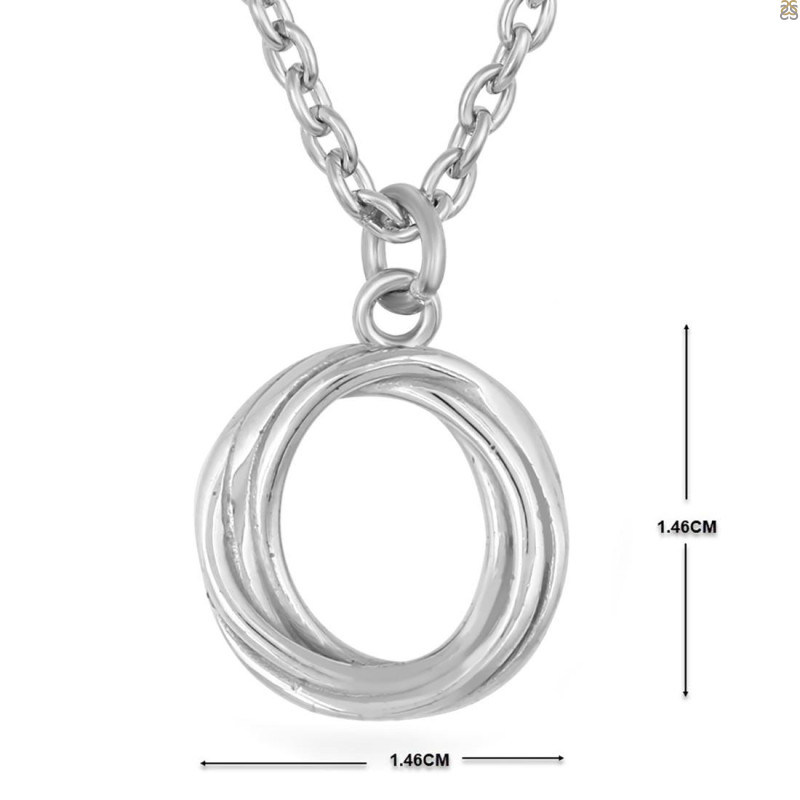 Plain Silver Necklace PS-RDP-443.