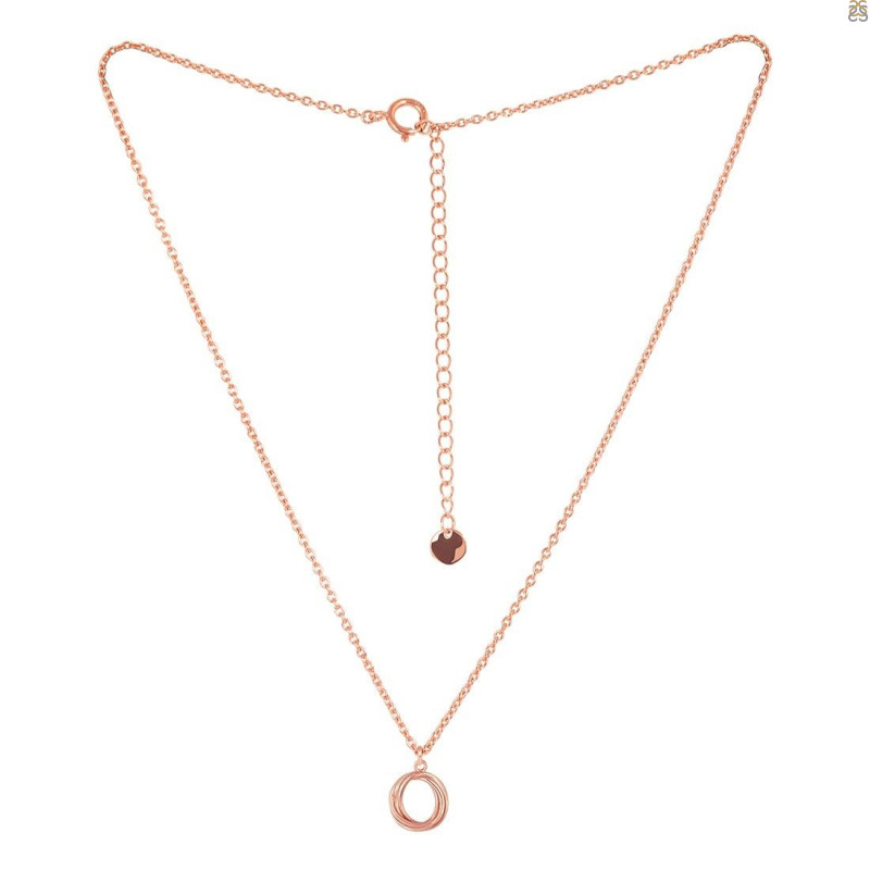 Plain Silver Necklace PS-RDP-443.