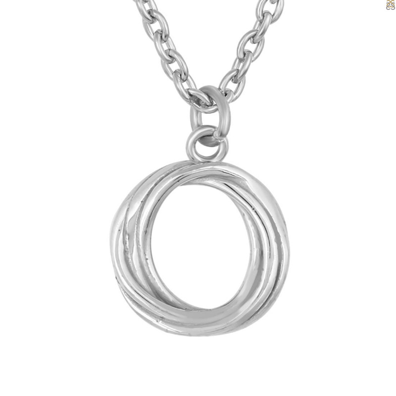 Plain Silver Necklace PS-RDP-443.
