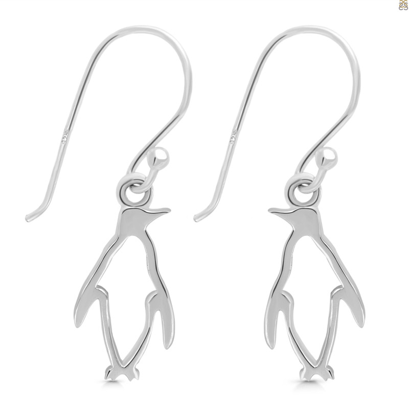 Plain Silver Penguin Earring  PS-RDE-961.