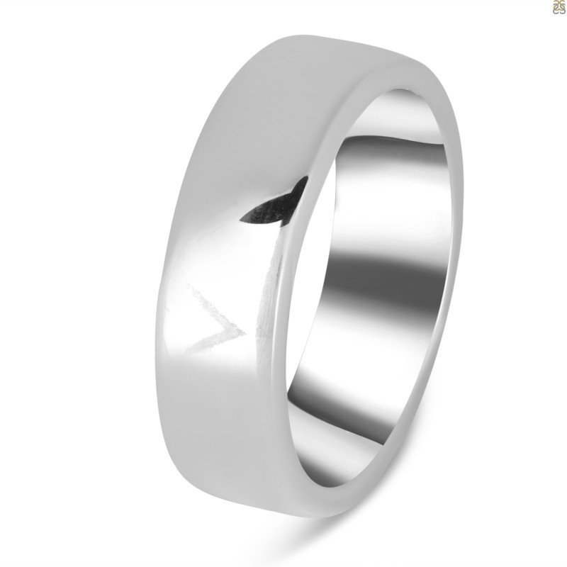 Plain Silver Ring PS-RDR-3044.