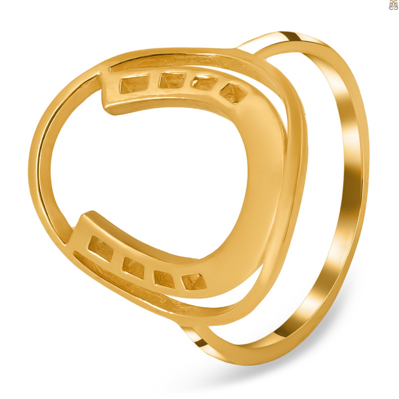 Horse Shoe Plain Silver Ring PS-RDR-312.