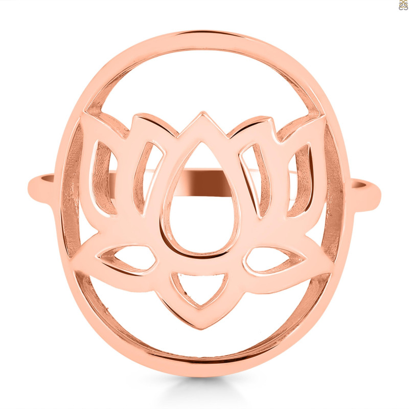 Lotus Plain Silver Ring PS-RDR-315.