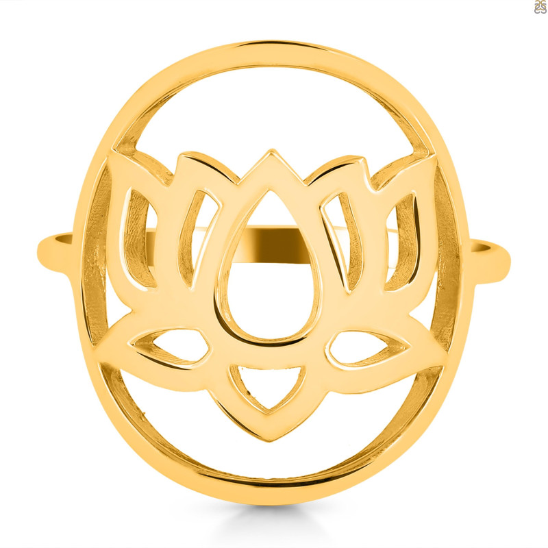 Lotus Plain Silver Ring PS-RDR-315.