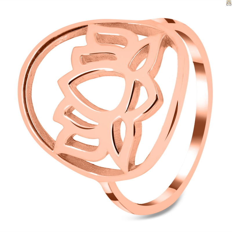Lotus Plain Silver Ring PS-RDR-315.