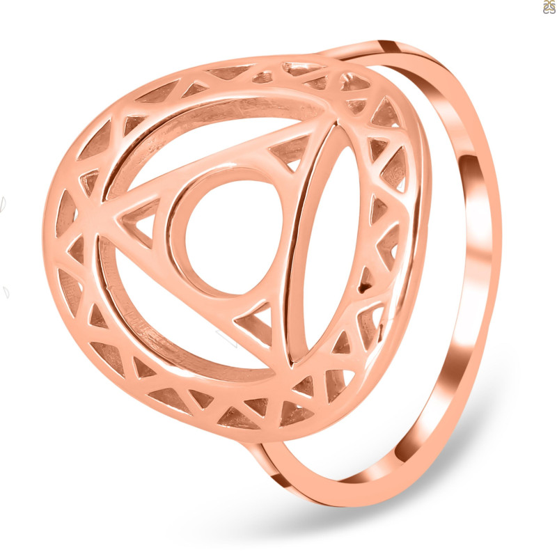 Throat Chakra Plain Silver Ring PS-RDR-319.