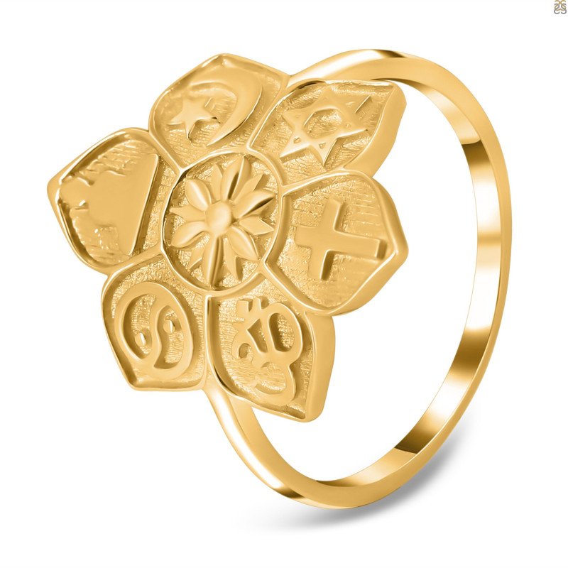 Unity Of Religions Plain Silver Ring PS-RDR-324.