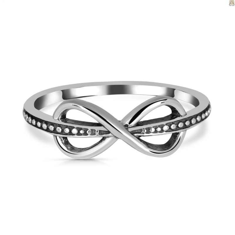 Plain Silver Infinity Ring PS-RDR-575.