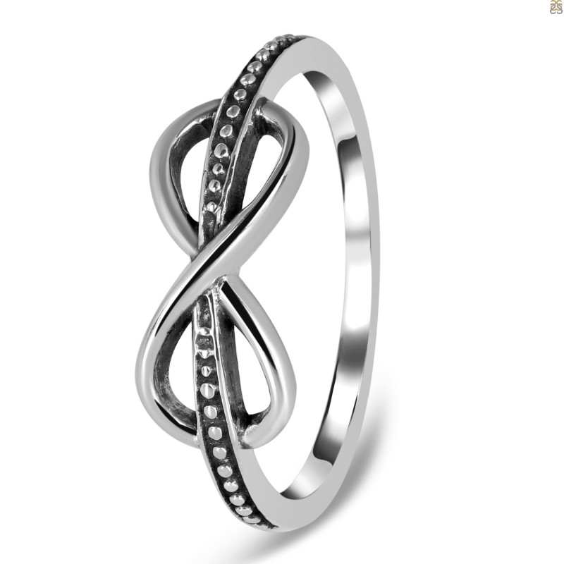 Plain Silver Infinity Ring