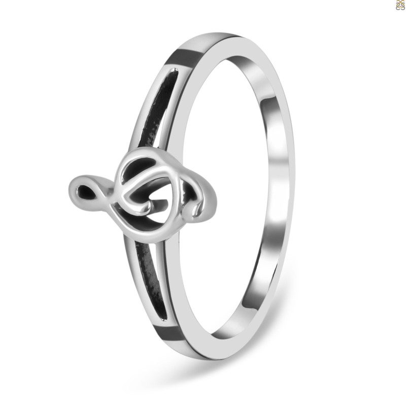 Plain Silver Symphony Ring