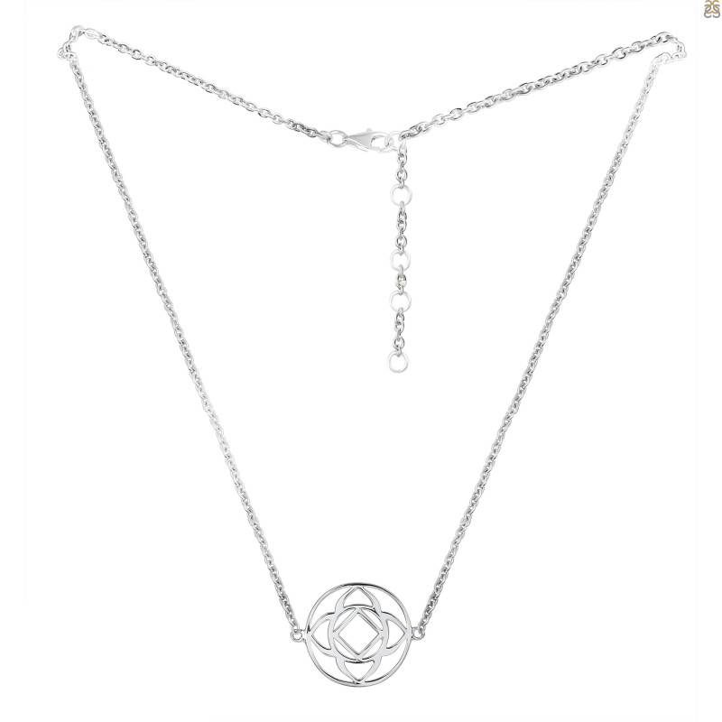 Base Chakra Plain Silver Jewelry Set PS-RDR-321 / RDE-542 / RDN-10 / RDB-10.
