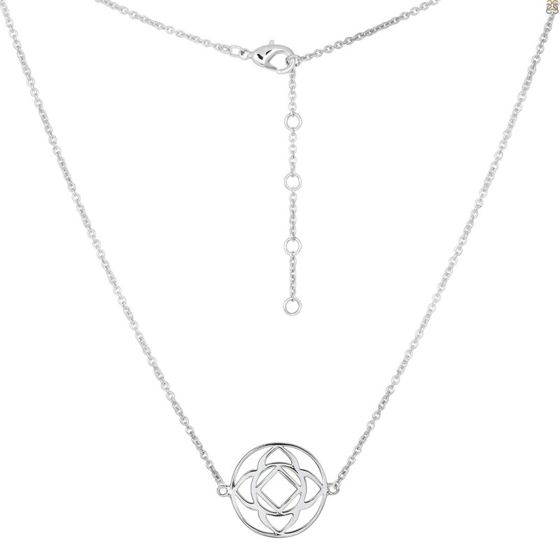 Base Chakra Plain Silver Necklace