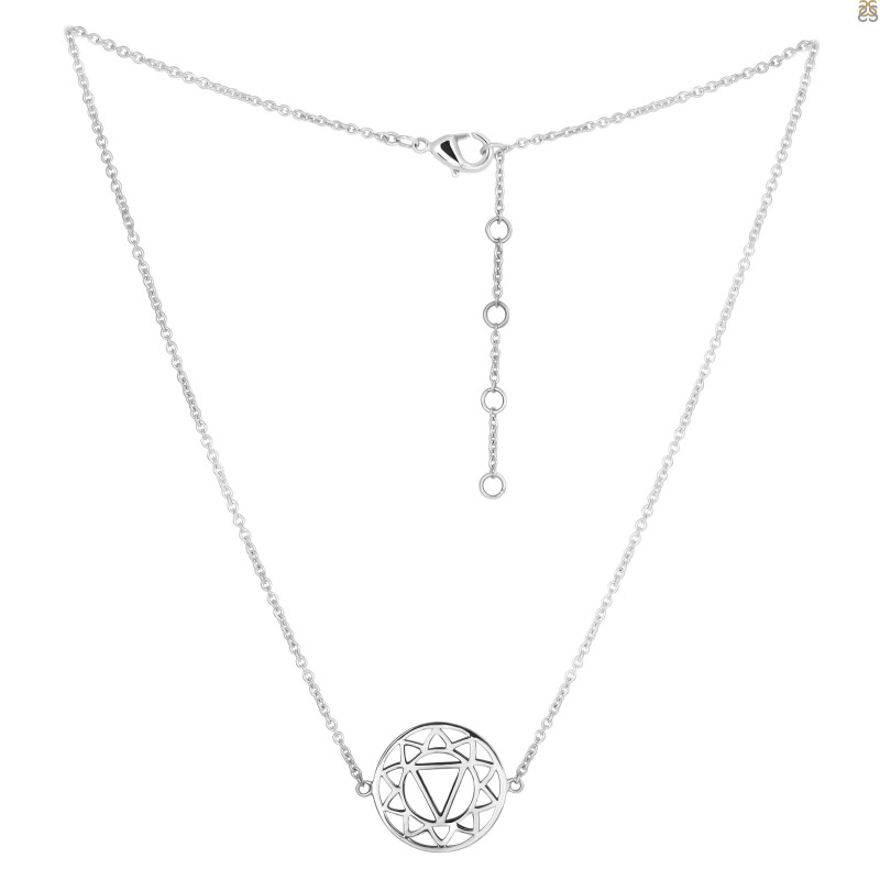 Solar Plexus Chakra Plain Silver Jewelry Set PS-RDR-317 / RDE-538 / RDN-6 / RDB-6.
