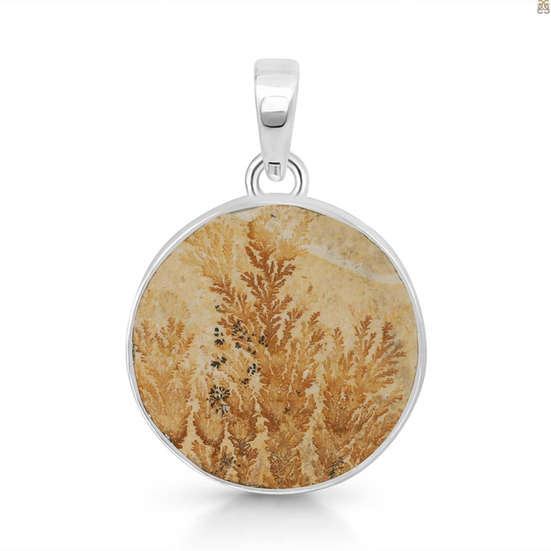 Psilomelane Dendrite Pendant-SP PSD-1-14