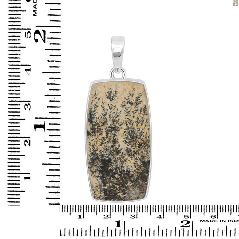 Psilomelane Dendrite Pendant-SP PSD-1-25