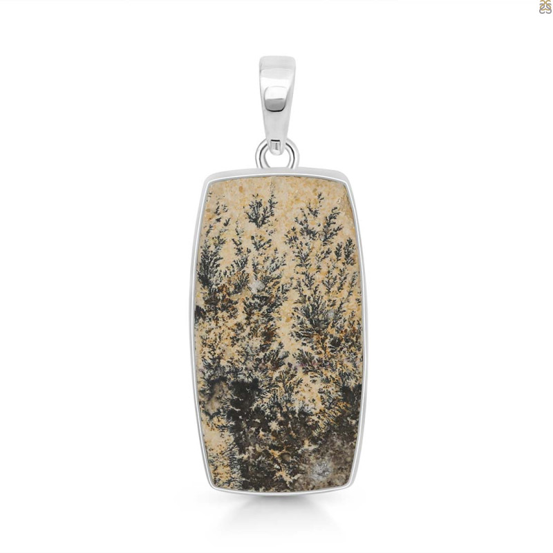 Psilomelane Dendrite Pendant-SP PSD-1-25