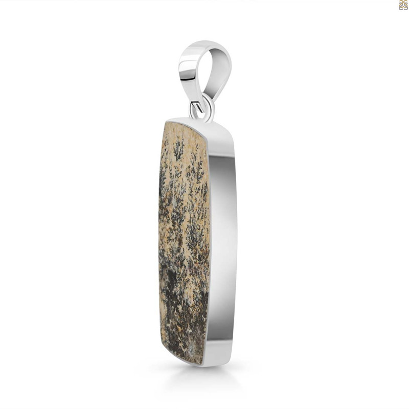 Psilomelane Dendrite Pendant-SP