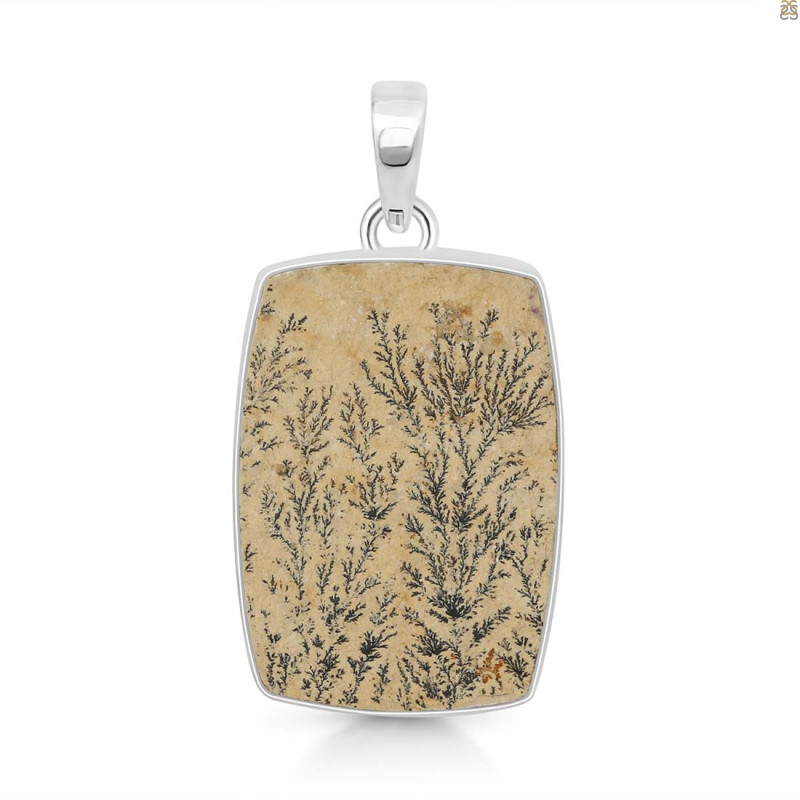 Psilomelane Dendrite Pendant-SP PSD-1-28