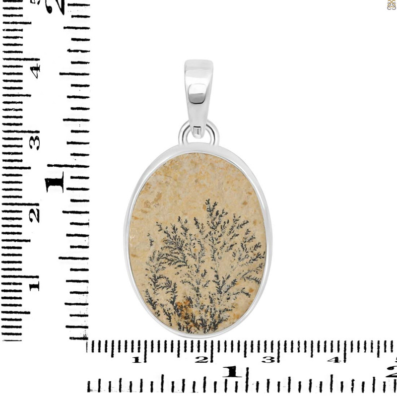 Psilomelane Dendrite Pendant-SP PSD-1-3