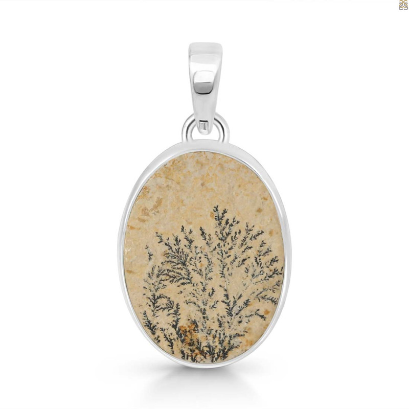 Psilomelane Dendrite Pendant-SP PSD-1-3