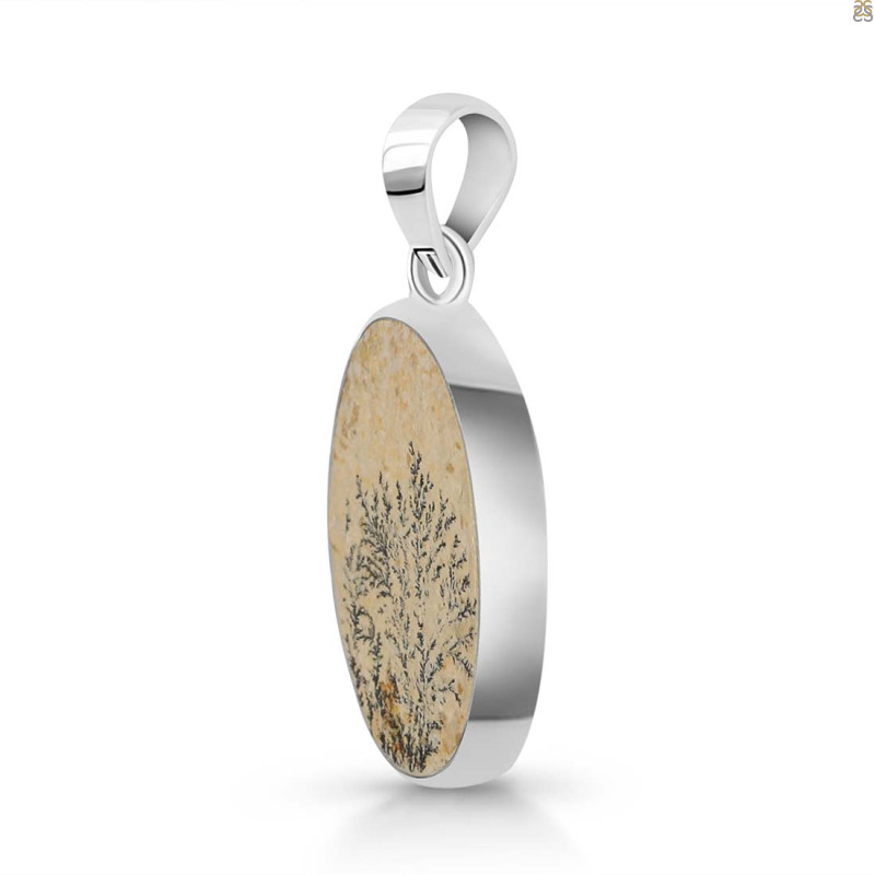 Psilomelane Dendrite Pendant-SP