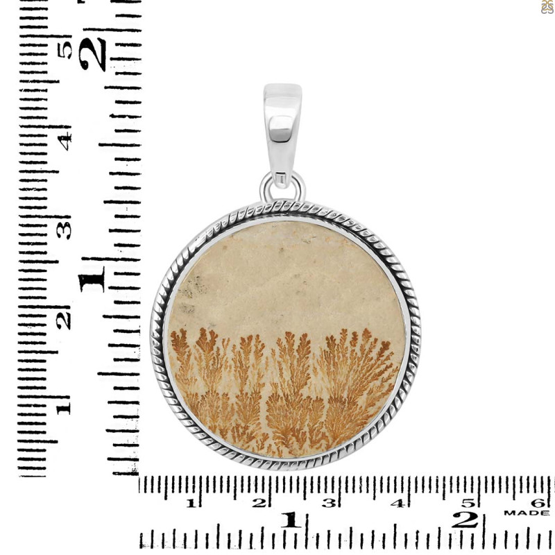 Psilomelane Dendrite Pendant-SP PSD-1-41