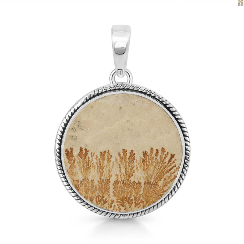 Psilomelane Dendrite Pendant-SP PSD-1-41