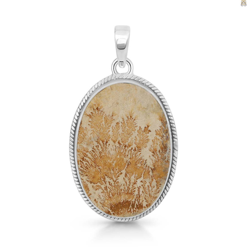 Psilomelane Dendrite Pendant-SP PSD-1-49