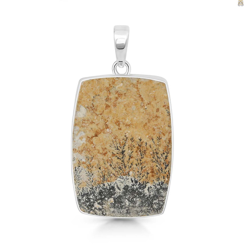 Psilomelane Dendrite Pendant-SP PSD-1-52