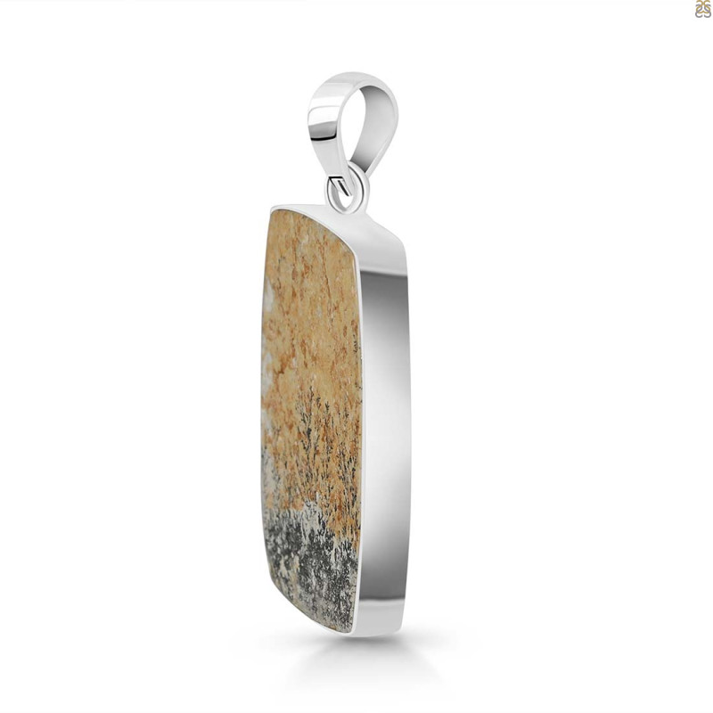 Psilomelane Dendrite Pendant-SP PSD-1-52